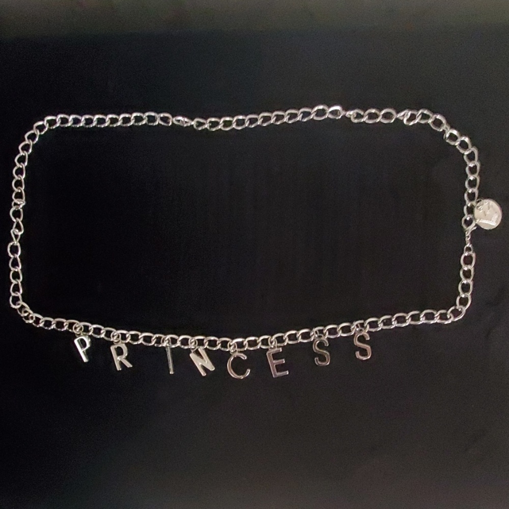Silvertone Metal Chain belt